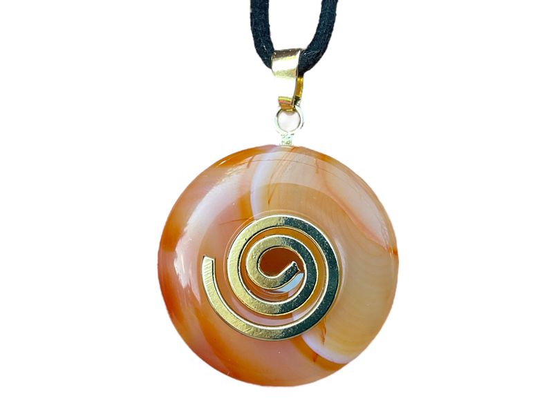 Steinfixx® Lange Kette echter Edelsteindonut 30 günstig online kaufen