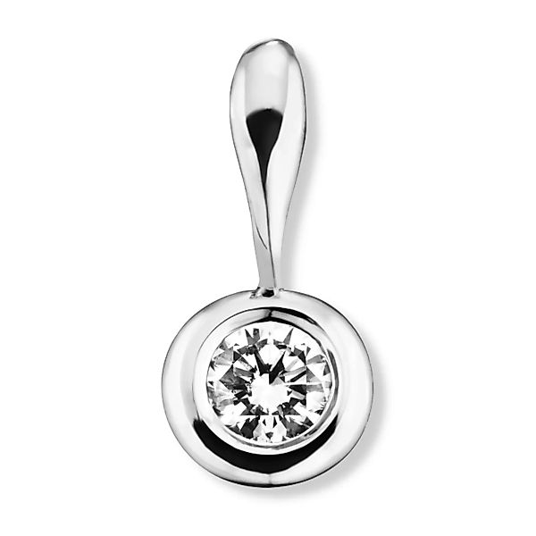 ONE ELEMENT Kettenanhänger "0.1 ct Diamant Brillant Zarge Anhänger aus 585 günstig online kaufen