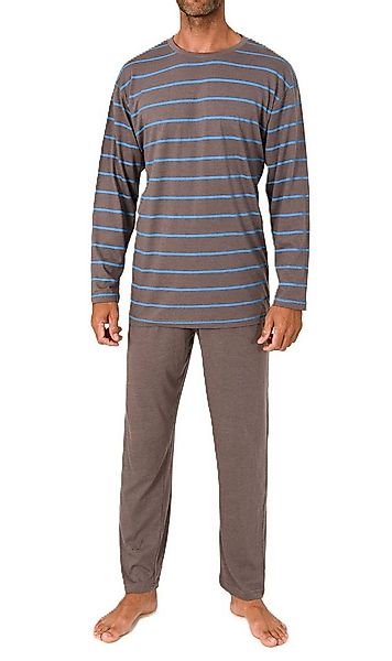 Normann Pyjama Normann Herren langarm Schlafanzug Pyjama in eleganter Strei günstig online kaufen