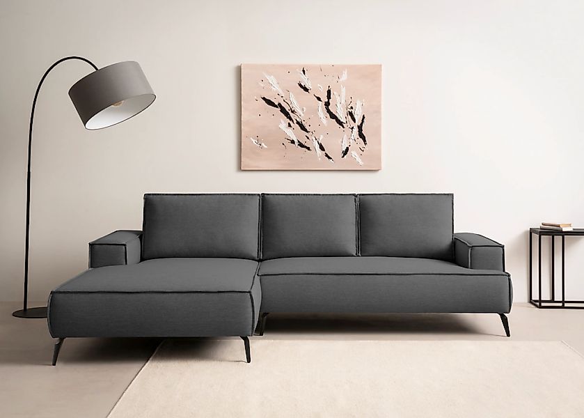Home affaire Ecksofa "TVINNU, L-Form, 275cm, in Cord und Leinenoptik" wahlw günstig online kaufen
