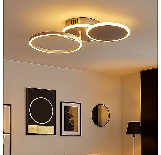 JUST LIGHT LED Deckenleuchte, LED-Leuchtmittel fest verbaut, Warmweiß, Deck günstig online kaufen