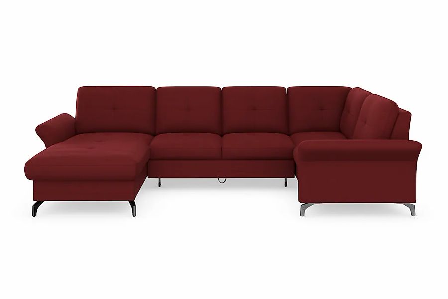 Home affaire Wohnlandschaft "Calando U-Form" wahlweise mit Bettfunktion, Be günstig online kaufen