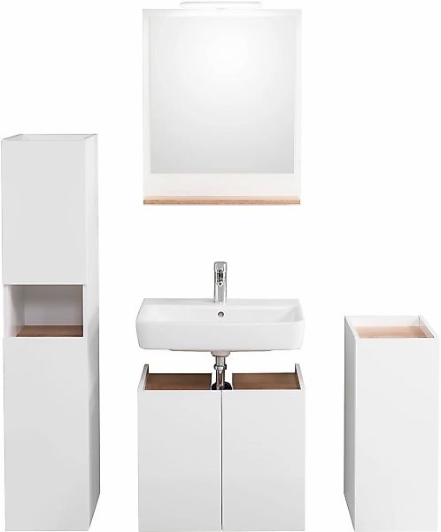 Saphir Badmöbel-Set "Quickset 947 4-teilig, Waschbeckenunterschrank mit Spi günstig online kaufen