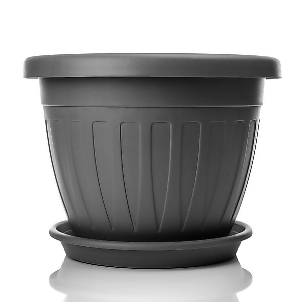 BigDean Blumentopf 6x Blumentopf mit Untersetzer günstig online kaufen