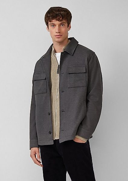 s.Oliver Hemdjacke Outdoor-Jacke Softes Overshirt mit Kentkragen und aufges günstig online kaufen