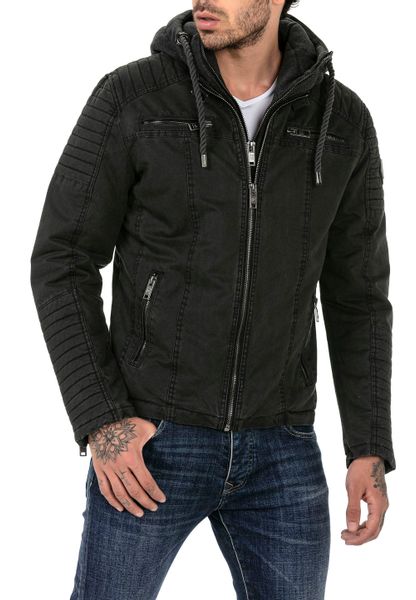 RedBridge Bikerjacke mit abnehmbarer Kapuze im günstig online kaufen