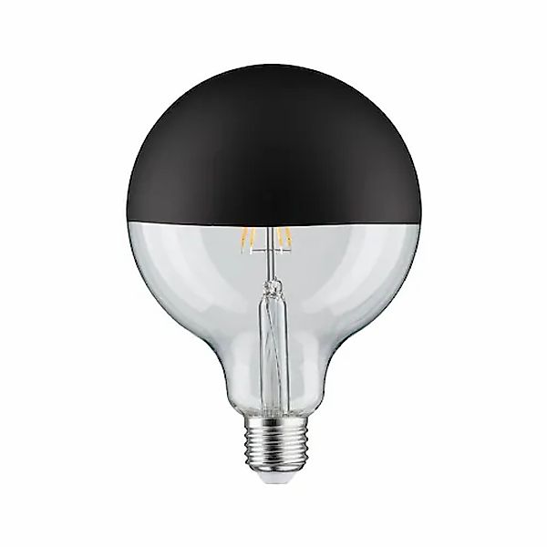 Paulmann LED-Leuchtmittel »G125 Kopfspiegel 600lm 2700K 6,5W 230V schwarz m günstig online kaufen