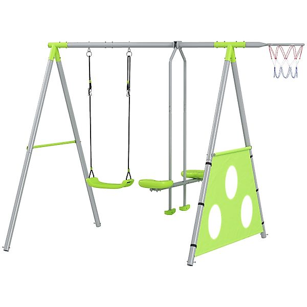 AIYAPLAY 4 in 1 Schaukelgestell Outdoor Schaukelgerüst mit Schaukel günstig online kaufen