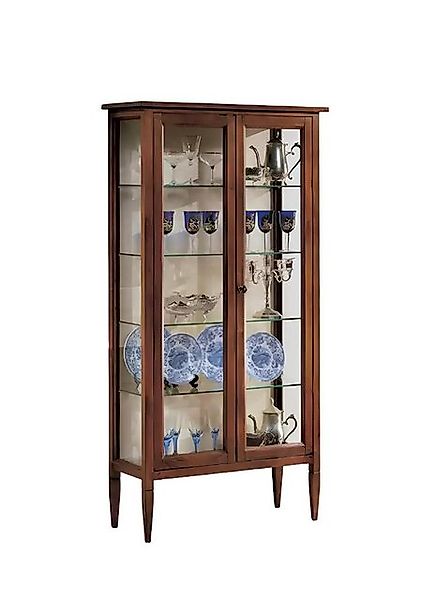 Xlmoebel Vitrine Luxuriöses italienisches Möbelstück aus braunem Holz (1-St günstig online kaufen