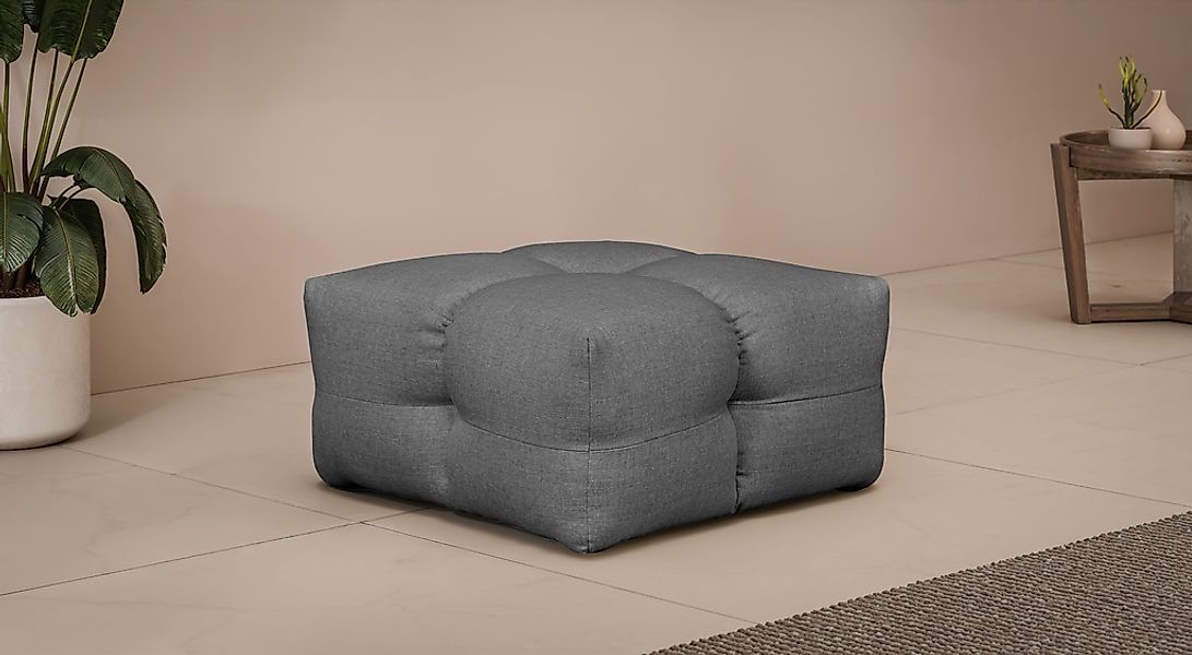 LeGer Home by Lena Gercke Polsterhocker "TALISHA Sitzhocker, moderne Steppu günstig online kaufen