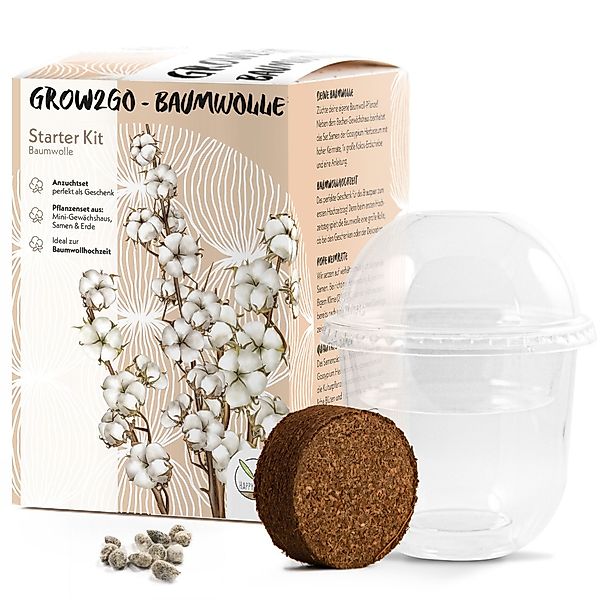 HappySeed Blumensamen Baumwoll-Pflanzset ideal zur Baumwollhochzeit günstig online kaufen
