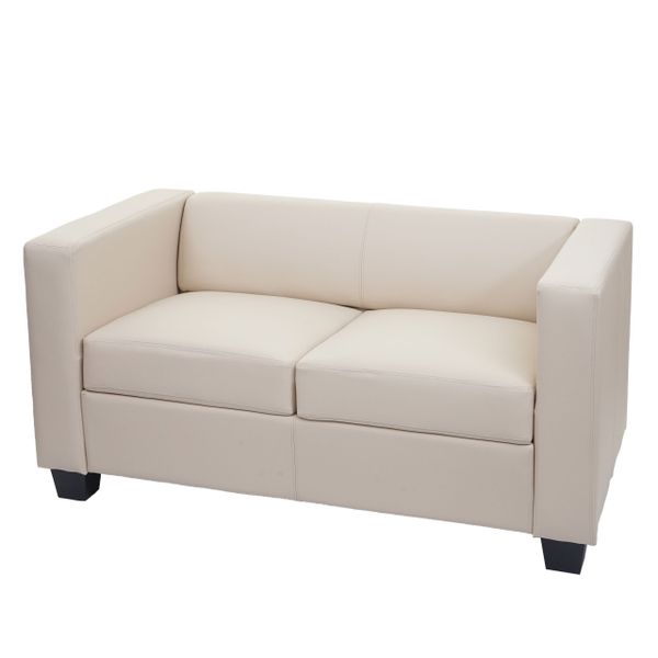 MCW 2er Sofa Lille Kunstleder Creme günstig online kaufen