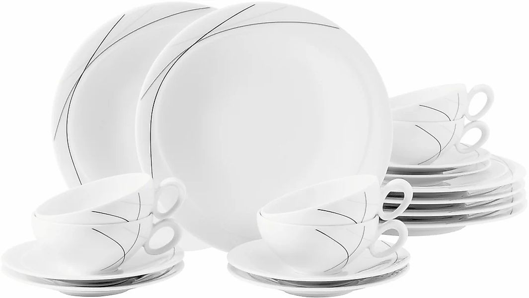 Seltmann Weiden Teeservice "Geschirr-Set Trio Highline" Tassen, Teller, Unt günstig online kaufen