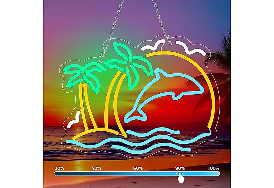 MUPOO Dekolicht LED Neon Schilder für Wanddekoration Dimmbar,USB-angetriebe günstig online kaufen