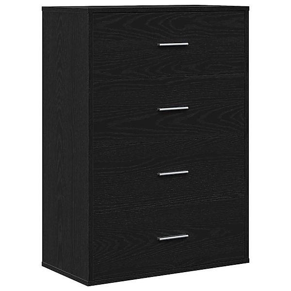 vidaXL Sideboard Schwarz Eichen-Optik 60 x 31 x 84 cm Holzwerkstoff 871674 günstig online kaufen