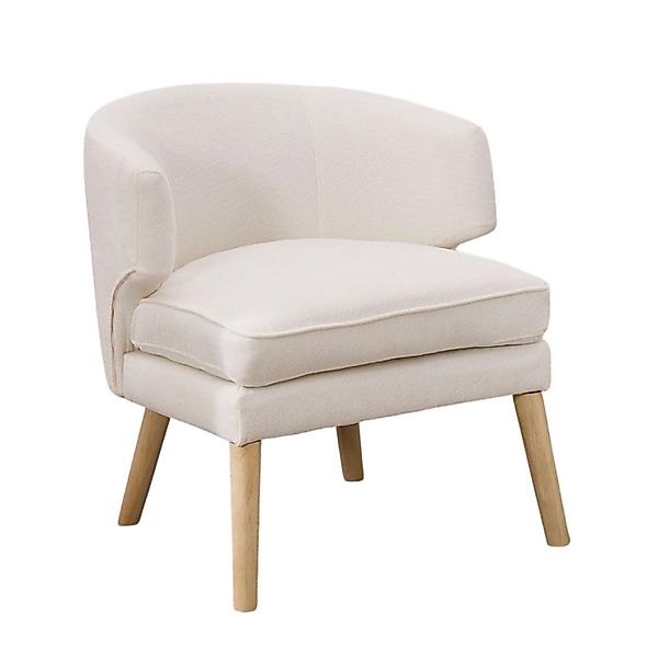 CHAIRUS Loungesessel Chenille/Samt-Sessel mit Holzbeinen&Doppelkissen für günstig online kaufen