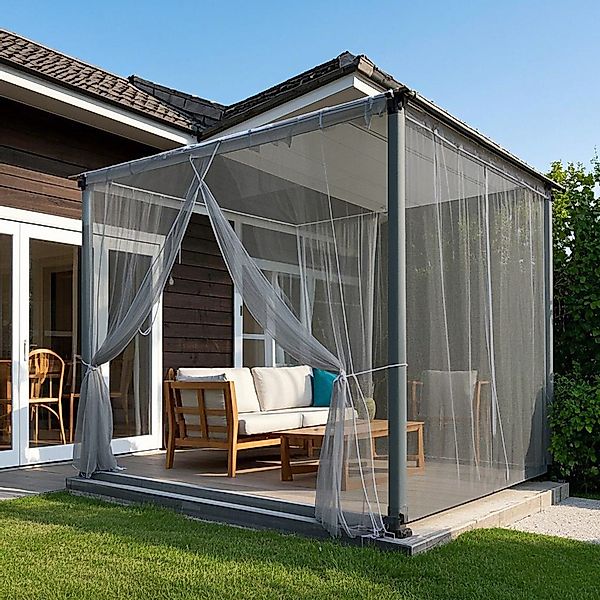 Jibenhome Moskitonetz Outdoor Vorhang,Moskitonetz für Innen günstig online kaufen