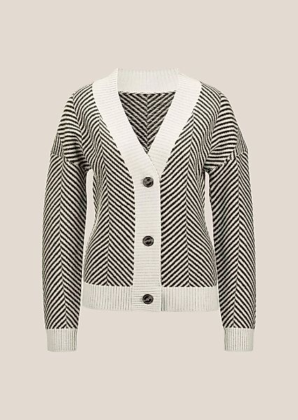 MADELEINE Strickjacke "Strickjacke Cardigan aus Schurwolle mit V-Ausschnitt günstig online kaufen