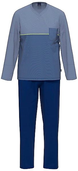 Ammann Pyjama Herren Schlafanzug lang (2 tlg) Baumwolle günstig online kaufen