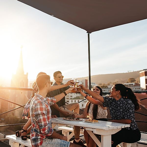 relaxdays Sonnensegel Rechteckiges Sonnensegel braun, 3 günstig online kaufen