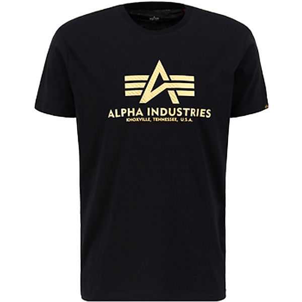 Alpha Industries  T-Shirt Basic T Carbon - black/gold günstig online kaufen