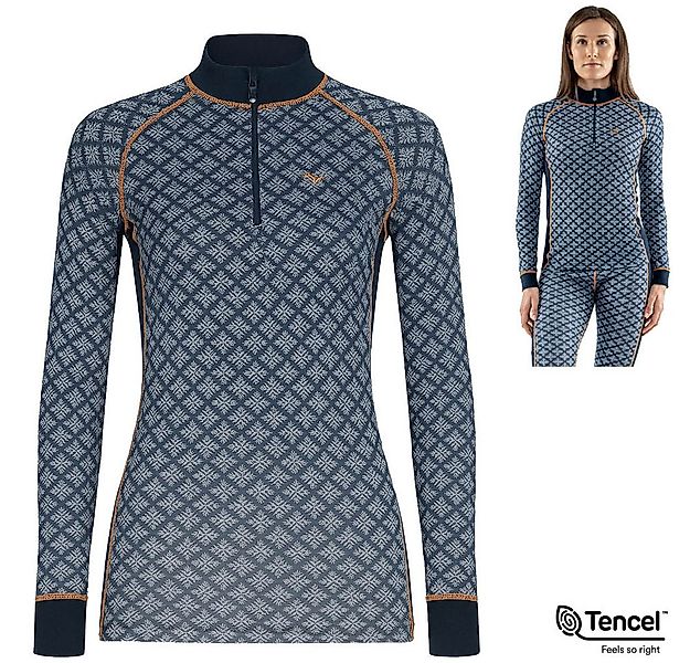 Termozeta Langarmshirt Termo - wärmendes Damen Tencel Jaquard 2.0 ZIP Longs günstig online kaufen