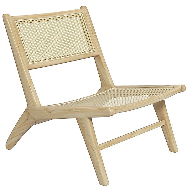 HOMCOM Loungesessel Relax, Lounge-Sessel, Bohème-Design, Kautschukholzgeste günstig online kaufen