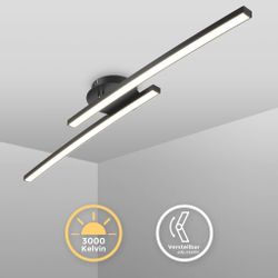 B.K.Licht Deckenleuchte moderne LED Deckenlampe 2-flammig günstig online kaufen
