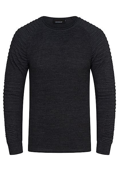 CARISMA Strickpullover CRHAMAR Feinstrick mit Biker-Steppung günstig online kaufen