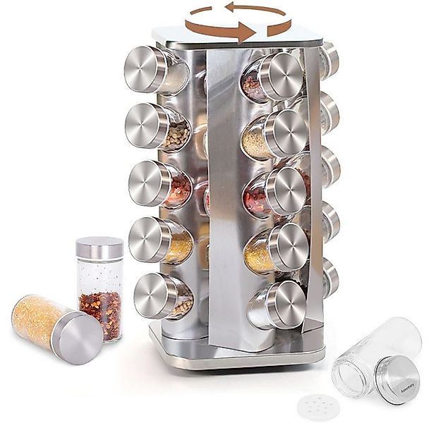 SURFOU Gewürzregal Gewürzkarussell Gewürzgläser Stehend Gewürz Organizer Dr günstig online kaufen