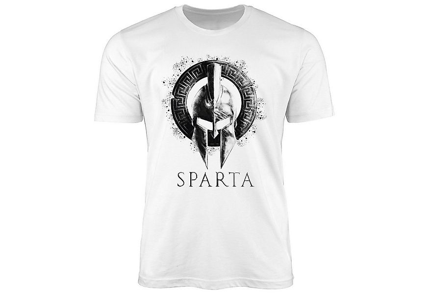 Neverless Print-Shirt Neverless® Herren T-Shirt Aufdruck Sparta Helm Kriege günstig online kaufen