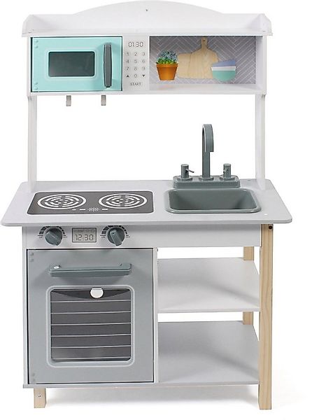 CHIC2000 Spielküche weiß-grau Kunststoff, MDF günstig online kaufen