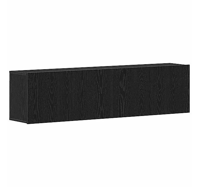 vidaXL Schuhschrank TV-Schränke 2 Stk. Schwarze Eiche 160 x 30 x 41 cm Holz günstig online kaufen
