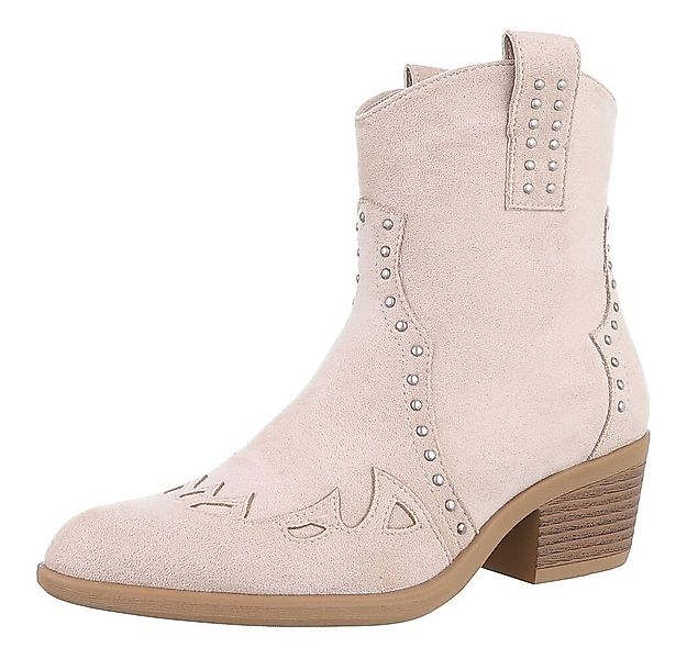 Ital-Design Damen Cowboyboots Western Westernstiefelette (88812586) Blockab günstig online kaufen