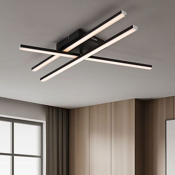 IMPTS Deckenleuchte LED Deckenlampe Schwarz 3000K günstig online kaufen