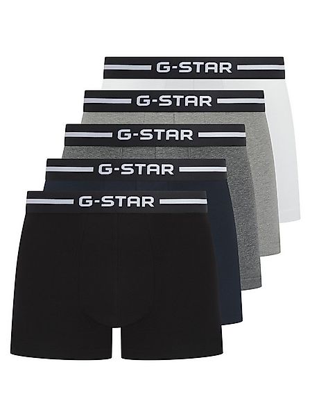 G-STAR Boxershorts HEMLOCK, 5 PACK TRUNKS (Packung, 5-St) Bund mit Logoschr günstig online kaufen