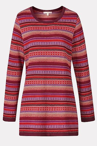 Himalaya Clothing Tunika Damen Pullover mit Jacquardmuster - Tunika Pullove günstig online kaufen