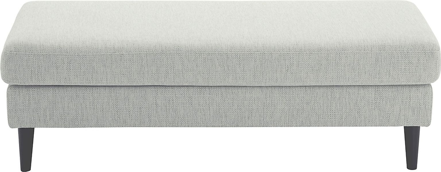 ATLANTIC home collection Hocker »Rekvik«, XXL-Hocker, mit Massivholzfüßen, günstig online kaufen