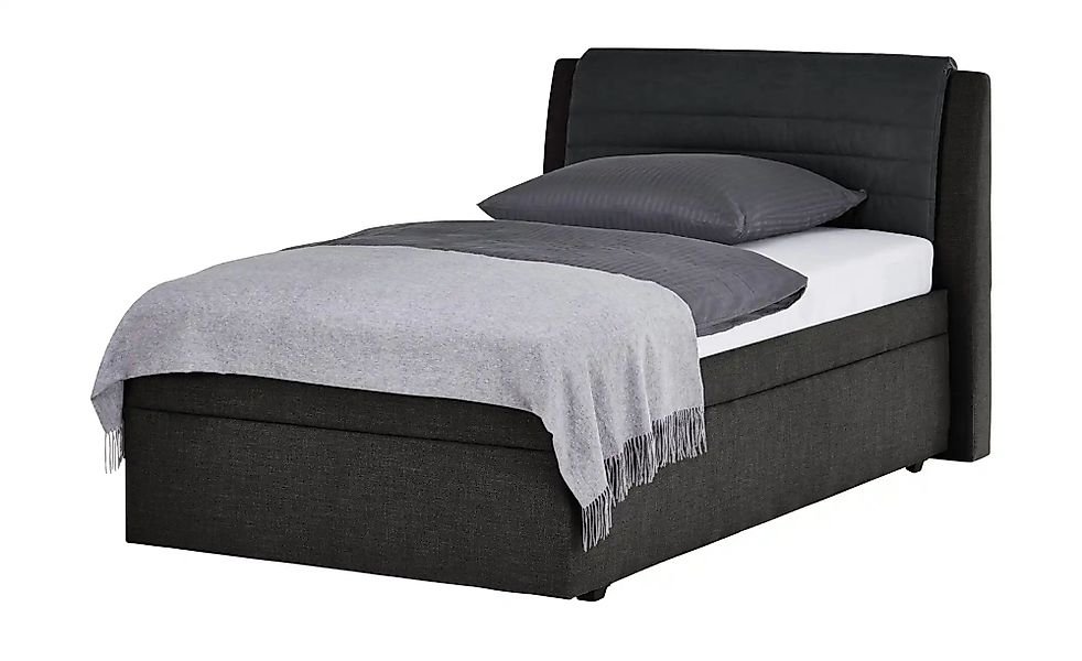 Polsterbett mit Stauraum  York ¦ schwarz ¦ Maße (cm): B: 159 H: 112 Betten günstig online kaufen