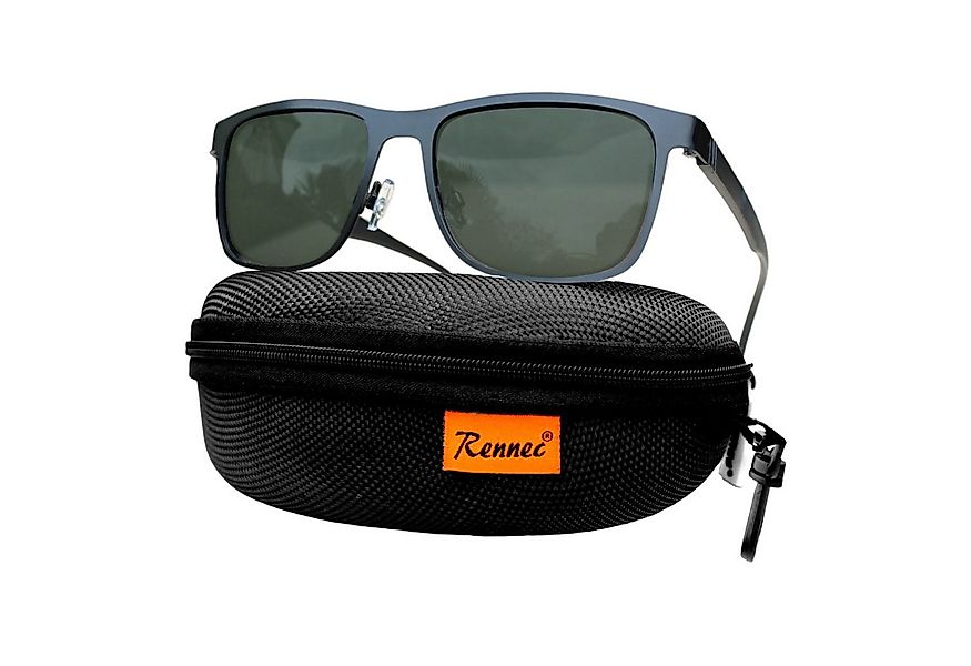 Rennec Sonnenbrille (1x Herren Brille mit Hardcase und Brillenbeutel) Recht günstig online kaufen