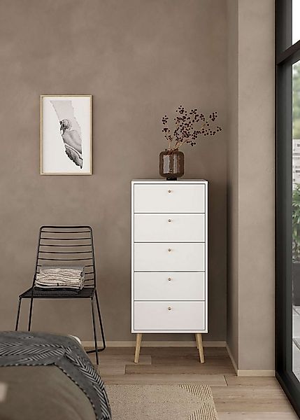 andas Highboard Bodo, Hochkommode, Aufbewahrung, Stauraum, mit 5 Schubladen günstig online kaufen