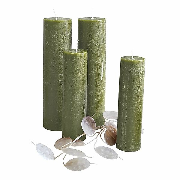 Mirabeau Stumpenkerze Kerze 4er Set Avinal günstig online kaufen