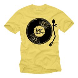 MAKAYA T-Shirt Herren Vintage Schallplatte Hip günstig online kaufen