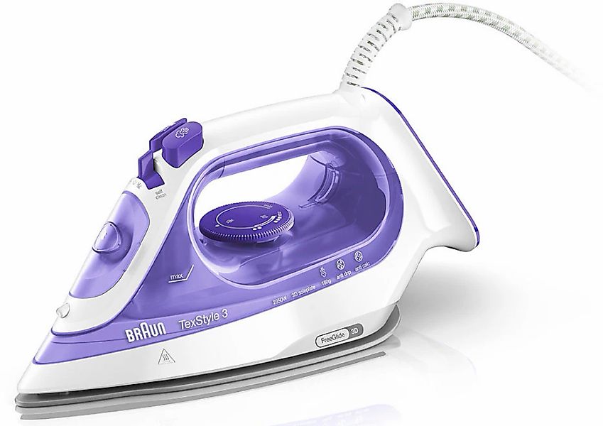 Braun Dampfbügeleisen "TexStyle 3 SI 3042 VI - 2.350 W, 160 g Dampfstoß, 27 günstig online kaufen