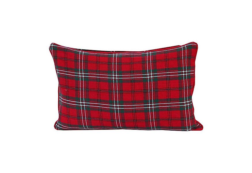 Homescapes Kissenhülle Roter Schottenmuster-Kissenbezug Edward, 30 x 50 cm günstig online kaufen