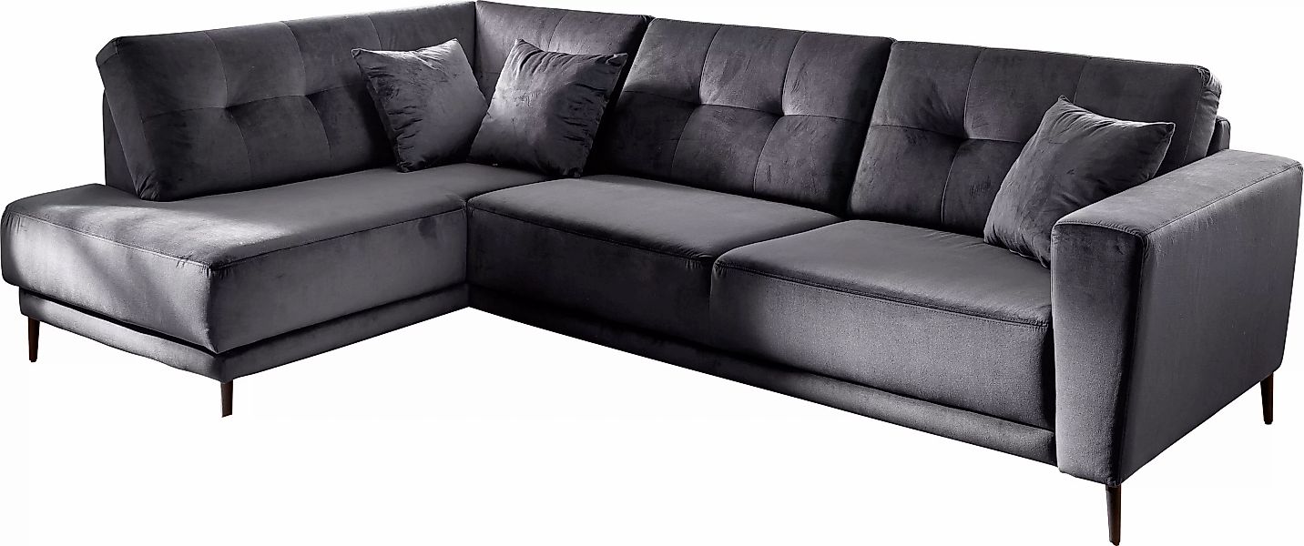 Trends by HG Polsterecke »Barcelona L-Form«, mit Metallfuss, frei im Raum s günstig online kaufen