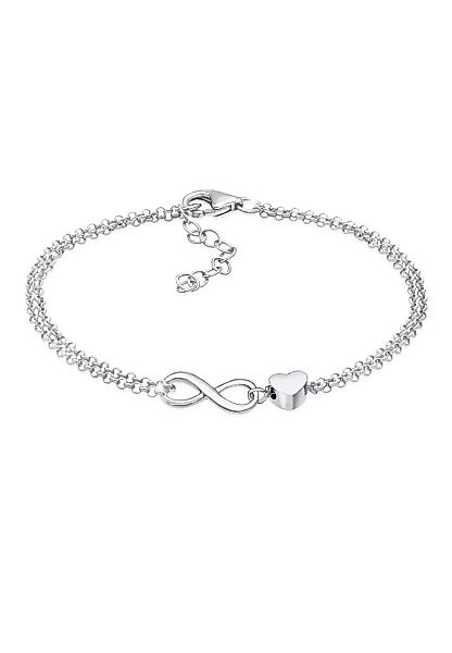 Elli Armband "Herz Unendlichkeit Infinity 925 Silber" günstig online kaufen