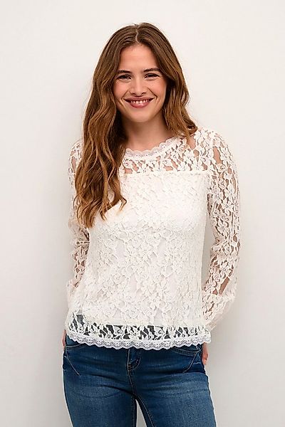 Cream Langarmbluse Kit (1-tlg) Spitze günstig online kaufen