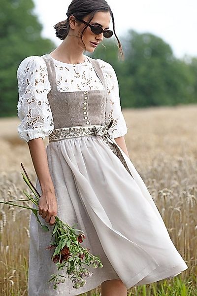 MarJo Dirndl Samt Dirndl 2tlg. - LEOPOLDSDORF - taube günstig online kaufen