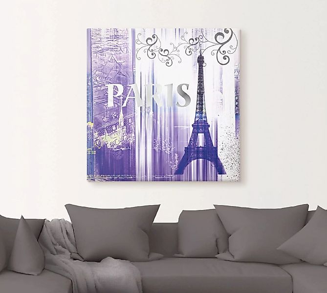 Artland Wandbild "Paris Skyline Collage II", Gebäude, (1 St.), als Leinwand günstig online kaufen